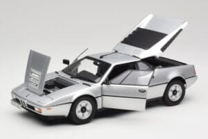 BMW M1 Argento Metallizzato Norev 1:18 183226 Pressofusione — immagine 2 di 8