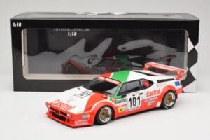 BMW M1 Winther Racing K. Winther / D. Mercer 24 Hours of Le Mans 1984 Minichamps 1:18 155842901 Pressofusione — immagine 6 di 6