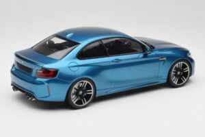 BMW M2 F87 Blue Metallic Minichamps 1:18 155026101 Pressofusione — immagine 2 di 6