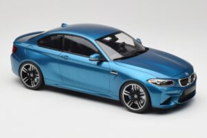 BMW M2 F87 Blue Metallic Minichamps 1:18 155026101 Pressofusione — immagine 4 di 6