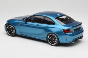 BMW M2 F87 Blue Metallic Minichamps 1:18 155026101 Pressofusione — immagine 5 di 6