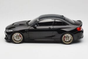 BMW M2 CS F87 Nero Metallizzato Con Cerchi Dorati Minichamps 1:18 155021021 Pressofusione — immagine 3 di 6