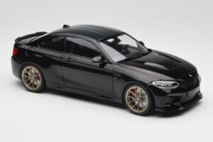 BMW M2 CS F87 Nero Metallizzato Con Cerchi Dorati Minichamps 1:18 155021021 Pressofusione — immagine 4 di 6