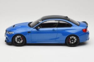 BMW M2 CS F87 Blu Metallizzato Con Cerchi Neri Minichamps 1:18 155021022 Pressofusione — immagine 5 di 6