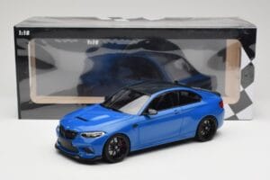 BMW M2 CS F87 Blu Metallizzato Con Cerchi Neri Minichamps 1:18 155021022 Pressofusione — immagine 6 di 6