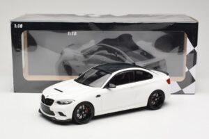 BMW M2 CS F87 Bianco con cerchi neri Minichamps 1:18 155021025 Pressofusione — immagine 6 di 6