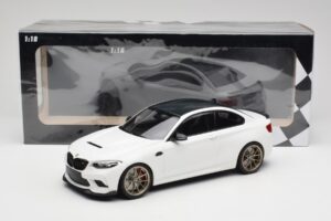 BMW M2 F87 CS Alpine White Cerchi Dorati Minichamps 1:18 155021020 Pressofusione — immagine 6 di 6