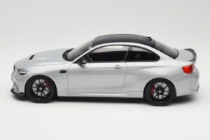 BMW M2 F87 CS Hockenheim Silver Cerchi Neri Minichamps 1:18 155021024 Pressofusione — immagine 3 di 6