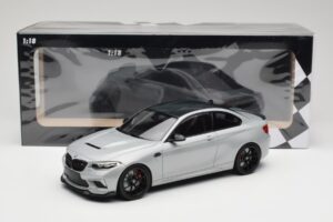 BMW M2 F87 CS Hockenheim Silver Cerchi Neri Minichamps 1:18 155021024 Pressofusione — immagine 6 di 6