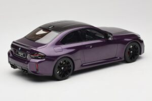 BMW M2 G87 Twilight Purple GT Spirit 1:18 GT946 Resina — immagine 2 di 6