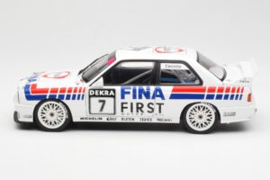 BMW M3 E30 #7 Fina J. Cecotto DTM 1992 AUTOart 1:18 89246 Pressofusione — immagine 3 di 7