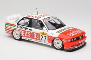 BMW M3 E30 #27 Bigazzi Team S. Soper / A. Hahne 4th Place 24 Hours of Spa 1990 Minichamps 1:18 155902027 Pressofusione — immagine 4 di 6