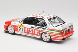 BMW M3 E30 #27 Bigazzi Team S. Soper / A. Hahne 4th Place 24 Hours of Spa 1990 Minichamps 1:18 155902027 Pressofusione — immagine 5 di 6
