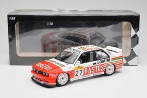 BMW M3 E30 #27 Bigazzi Team S. Soper / A. Hahne 4th Place 24 Hours of Spa 1990 Minichamps 1:18 155902027 Pressofusione — immagine 6 di 6