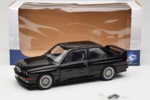 BMW M3 E30 Sport Evo Nero Solido 1:18 S1801501 Pressofusione — immagine 8 di 8