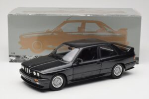 BMW M3 E30 Black Metallic Minichamps 1:18 180020306 Pressofusione — immagine 8 di 8