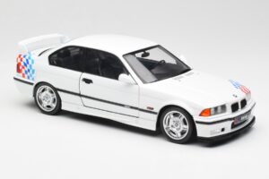 BMW M3 E36 Lightweight Bianco Solido 1:18 S1803903 Pressofusione — immagine 6 di 8