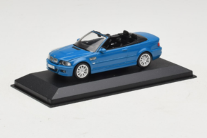 BMW M3 E46 Cabriolet Blu Minichamps 1:43 BMW015 Pressofusione — immagine 2 di 4