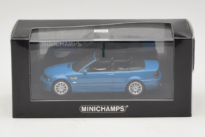BMW M3 E46 Cabriolet Blu Minichamps 1:43 BMW015 Pressofusione — immagine 4 di 4