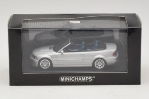 BMW M3 E46 Cabriolet Argento Minichamps 1:43 80420024430-R1 Pressofusione — immagine 4 di 5