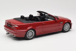 BMW M3 E46 Cabriolet Rosso Kyosho 1:18 08505R Pressofusione — immagine 3 di 8