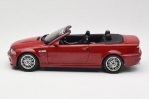 BMW M3 E46 Cabriolet Rosso Kyosho 1:18 08505R Pressofusione — immagine 4 di 8