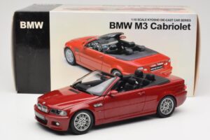 BMW M3 E46 Cabriolet Rosso Kyosho 1:18 08505R Pressofusione — immagine 8 di 8