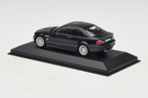 BMW M3 E46 Blu Scuro Minichamps 1:43 80420009763-R1 Pressofusione — immagine 3 di 4