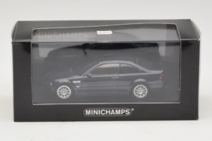 BMW M3 E46 Blu Scuro Minichamps 1:43 80420009763-R1 Pressofusione — immagine 4 di 4