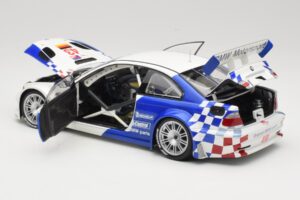 BMW M3 E46 GTR #24 D. Muller / J. Muller / H.-J. Stuck ALMS 2001 Minichamps 1:18 80430139184 Pressofusione — immagine 5 di 8