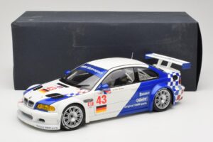 BMW M3 E46 GTR #24 D. Muller / J. Muller / H.-J. Stuck ALMS 2001 Minichamps 1:18 80430139184 Pressofusione — immagine 8 di 8
