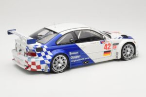 BMW M3 E46 GTR #42 J. Muller / J.J. Lehto ALMS 2001 Minichamps 1:18 80430139183 Pressofusione — immagine 3 di 8