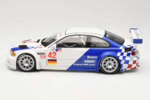 BMW M3 E46 GTR #42 J. Muller / J.J. Lehto ALMS 2001 Minichamps 1:18 80430139183 Pressofusione — immagine 4 di 8