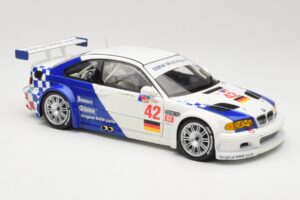 BMW M3 E46 GTR #42 J. Muller / J.J. Lehto ALMS 2001 Minichamps 1:18 80430139183 Pressofusione — immagine 6 di 8