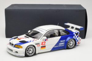 BMW M3 E46 GTR #42 J. Muller / J.J. Lehto ALMS 2001 Minichamps 1:18 80430139183 Pressofusione — immagine 8 di 8