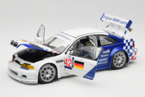 BMW M3 E46 GTR #42 J. Muller / J-J. Lehto ALMS 2001 Minichamps 1:18 80430139183-R1 Pressofusione — immagine 2 di 8