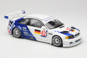 BMW M3 E46 GTR #42 J. Muller / J-J. Lehto ALMS 2001 Minichamps 1:18 80430139183-R1 Pressofusione — immagine 6 di 8