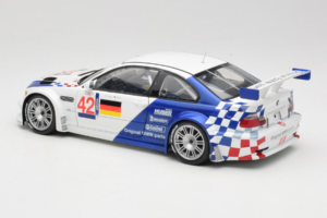 BMW M3 E46 GTR #42 J. Muller / J-J. Lehto ALMS 2001 Minichamps 1:18 80430139183-R1 Pressofusione — immagine 7 di 8