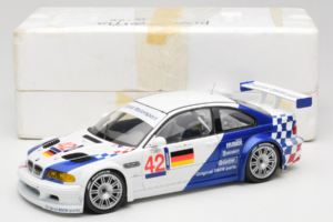 BMW M3 E46 GTR #42 J. Muller / J-J. Lehto ALMS 2001 Minichamps 1:18 80430139183-R1 Pressofusione — immagine 8 di 8