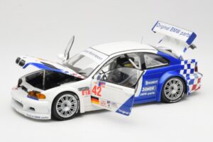 BMW M3 E46 GTR #42 J. Lehto / P. Ekblom ALMS 2001 Minichamps 1:18 100012142 Pressofusione — immagine 2 di 8