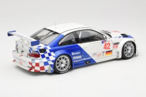 BMW M3 E46 GTR #42 J. Lehto / P. Ekblom ALMS 2001 Minichamps 1:18 100012142 Pressofusione — immagine 3 di 8