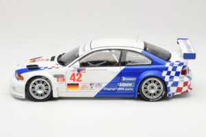 BMW M3 E46 GTR #42 J. Lehto / P. Ekblom ALMS 2001 Minichamps 1:18 100012142 Pressofusione — immagine 4 di 8