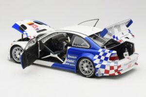 BMW M3 E46 GTR #42 J. Lehto / P. Ekblom ALMS 2001 Minichamps 1:18 100012142 Pressofusione — immagine 5 di 8
