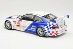 BMW M3 E46 GTR #42 J. Lehto / P. Ekblom ALMS 2001 Minichamps 1:18 100012142 Pressofusione — immagine 7 di 8