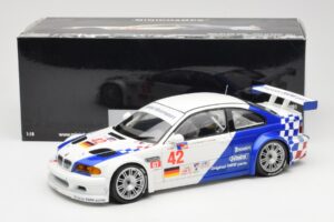 BMW M3 E46 GTR #42 J. Lehto / P. Ekblom ALMS 2001 Minichamps 1:18 100012142 Pressofusione — immagine 8 di 8