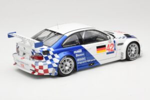 BMW M3 E46 GTR #42 J. Lehto / J. Muller ELMS 2001 Minichamps 1:18 100012192 Pressofusione — immagine 3 di 8
