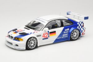 BMW M3 E46 GTR #42 J. Lehto / J. Muller ELMS 2001 Minichamps 1:18 100012192 Pressofusione