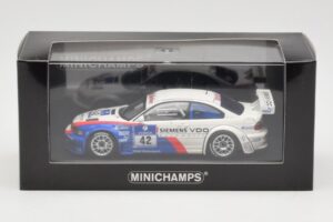BMW M3 E46 GTR #42 P. Muller / J. Muller / H-J. Stuck / P. Lamy ADAC 24h Nurburgring 2004 Minichamps 1:43 BMW001 Pressofusion — immagine 4 di 4