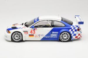 BMW M3 E46 GTR #43 D. Muller ALMS 2001 Minichamps 1:18 100012143 Pressofusione — immagine 4 di 8