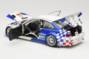 BMW M3 E46 GTR #43 D. Muller ALMS 2001 Minichamps 1:18 100012143 Pressofusione — immagine 5 di 8